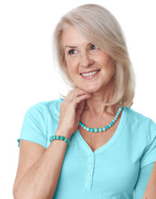 Charger l'image dans la galerie, Collier d'Energie Positive en Howlite Turquoise - D1377 -