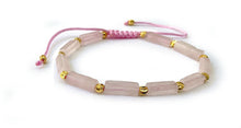 Charger l'image dans la galerie, Bracelet Pierres Naturelles Tube Plaqué Or 18K - Proposé en 8 versions de pierres différentes -