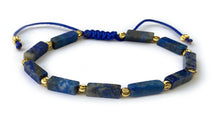 Charger l'image dans la galerie, Bracelet Pierres Naturelles Tube Plaqué Or 18K - Proposé en 8 versions de pierres différentes -