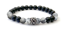 Charger l'image dans la galerie, Bracelet Force du Viking en Oeil de Taureau ou en Jaspe Gris