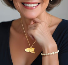 Charger l'image dans la galerie, Bracelet Chat en Perles d'Eau Douce 5mm - A1517 -