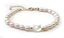 Charger l'image dans la galerie, Bracelet Chat en Perles d'Eau Douce 5mm - A1517 -