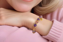 Charger l'image dans la galerie, Bracelet AURA DE CHANCE En Améthyste et Cristal Fraise - A1622 -