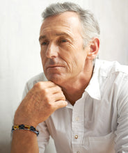 Charger l'image dans la galerie, Bracelet en Cuir trio protecteur en oeil de tigre marron - proposé en 2 tailles -