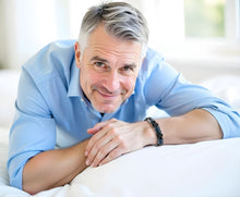 Charger l'image dans la galerie, Bracelet en Cuir trio protecteur en oeil de tigre Bleu - proposé en 2 tailles -