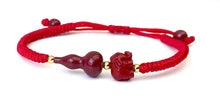Charger l'image dans la galerie, Bracelet Corde Elephant et bourse en CinabreCollier sculpté en Cinabre - A2077 -