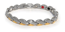Charger l'image dans la galerie, Bracelet Magnétique mix Argenté / Doré: Soulagement et bien-être