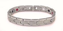 Charger l'image dans la galerie, Bracelet Magnétique Acier Argenté : Soulagement et bien-être