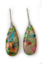 Charger l'image dans la galerie, Boucles d'Oreilles Pendantes en Jaspe Impérial Multicolore - Proposé en 2 couleurs -