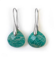 Charger l'image dans la galerie, Boucle d'Oreilles Pendantes Argentées et Pierre Naturelle - Proposé en 6 pierres différentes -