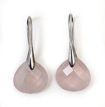 Charger l'image dans la galerie, Boucle d'Oreilles Pendantes Argentées et Pierre Naturelle - Proposé en 6 pierres différentes -