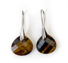 Charger l'image dans la galerie, Boucle d'Oreilles Pendantes Argentées et Pierre Naturelle - Proposé en 6 pierres différentes -