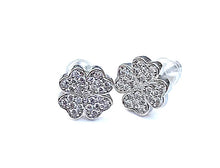Charger l'image dans la galerie, Clous d'oreilles Trèfle & Strass - Proposé en doré ou en argenté