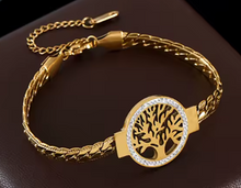 Charger l'image dans la galerie, Bracelet Arbre de Vie & Strass - A1780 -