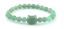 Charger l'image dans la galerie, Bracelet Chat en Aventurine Verte - A1784 -