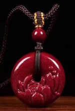 Charger l'image dans la galerie, Collier sculpté en Cinabre - C2079 -