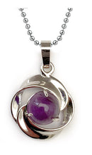 Charger l'image dans la galerie, Pendentif Cercle de Bien-être avec Chaîne - Proposé en 4 pierres de couleurs différentes -