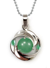 Charger l'image dans la galerie, Pendentif Cercle de Bien-être avec Chaîne - Proposé en 4 pierres de couleurs différentes -