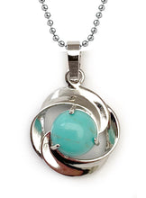 Charger l'image dans la galerie, Pendentif Cercle de Bien-être avec Chaîne - Proposé en 4 pierres de couleurs différentes -