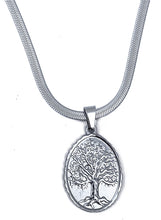 Charger l'image dans la galerie, Pendentif Arbre de Vie Ovale - Proposé en Doré ou en Argenté -