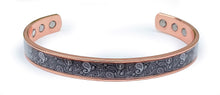 Charger l'image dans la galerie, Bracelet Jonc cuivre magnétique CACHEMIRE - AM1928 -