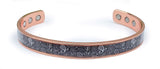 Bracelet Jonc cuivre magnétique CACHEMIRE - AM1928 -