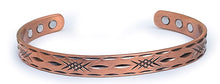 Charger l'image dans la galerie, Bracelet Jonc cuivre magnétique VULCAIN - AM1927 -