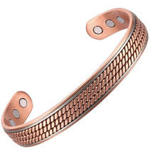 Charger l'image dans la galerie, Bracelet Jonc cuivre magnétique grain de riz - AM1721