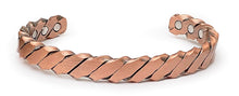 Charger l'image dans la galerie, Bracelet Jonc cuivre magnétique torsadé - AM1722