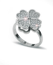 Charger l'image dans la galerie, Bagues Trèfle & Strass - Proposé en doré ou en argenté -