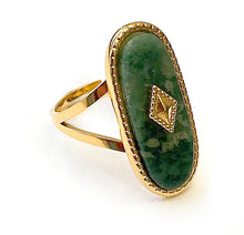 Charger l'image dans la galerie, Bague Sérénité en Agate mousse- K1944 -