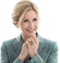 Charger l'image dans la galerie, Bague Sérénité en Agate mousse- K1944 -