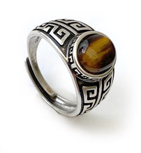 Charger l'image dans la galerie, Chevalières Puissance éternelle en argent 925ème ajustable- Proposés en 3 couleurs de perles -