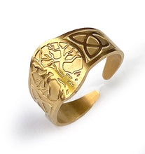 Charger l'image dans la galerie, Bagues Celtes Arbre de Vie- Proposé en doré, argenté ou noire
