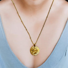 Charger l'image dans la galerie, Le pendentif du Zodiaque Doré - 12 signes -