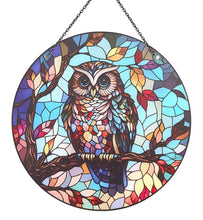 Charger l'image dans la galerie, Attrape Soleil Hibou style vitrail - T2046 -