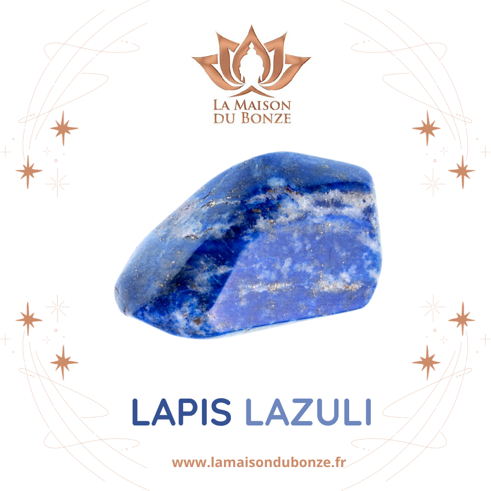 Broche Hibou En Lapis-lazuli Naturel - Pochette Organza Incluse - Idéal Cadeau