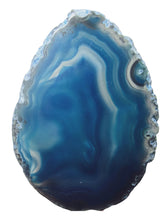 Charger l'image dans la galerie, Tranche AGATE Bleue naturelle - Y1428 -