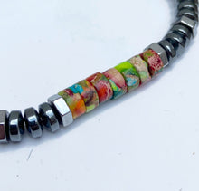 Charger l'image dans la galerie, Bracelet Protecteur en Hématite Naturelle et Jaspe Impérial - A1573 -