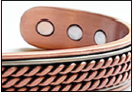 Charger l'image dans la galerie, Bracelet Jonc cuivre magnétique grain de riz - AM1721