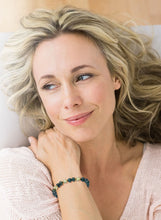 Charger l'image dans la galerie, Bracelet NATURE LUXURIANTE En Agate Mousse et Citrine - A1620 -