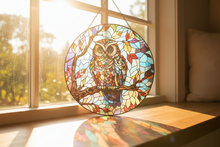 Charger l'image dans la galerie, Attrape-soleil Hibou T2046 proche fenêtre