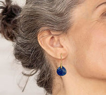 Charger l'image dans la galerie, Boucle d'Oreilles Pendantes Dorées et Pierre Naturelle - Proposées en 6 pierres différentes -