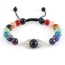 Charger l'image dans la galerie, Bracelet Double 7 Chakras Boule Réglable - Proposé en 6 pierres de couleurs différentes -