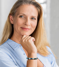 Charger l'image dans la galerie, Bracelet OCEAN DE SERENITE en Apatite Bleue et Aigue Marine - A1739 -