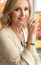Charger l'image dans la galerie, Bracelet PROVIDENCE en malachite - A2123 -
