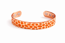 Charger l'image dans la galerie, Bracelets Jonc cuivre magnétique motif martelé - proposés en 5 couleurs -