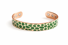 Charger l'image dans la galerie, Bracelets Jonc cuivre magnétique motif martelé - proposés en 5 couleurs -