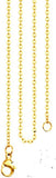 Chaines Acier Inoxydable Femme 2 mm Argenté ou Doré 50 cms