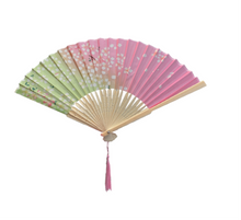 Charger l'image dans la galerie, Eventail en Soie Motif floral - L1525 -